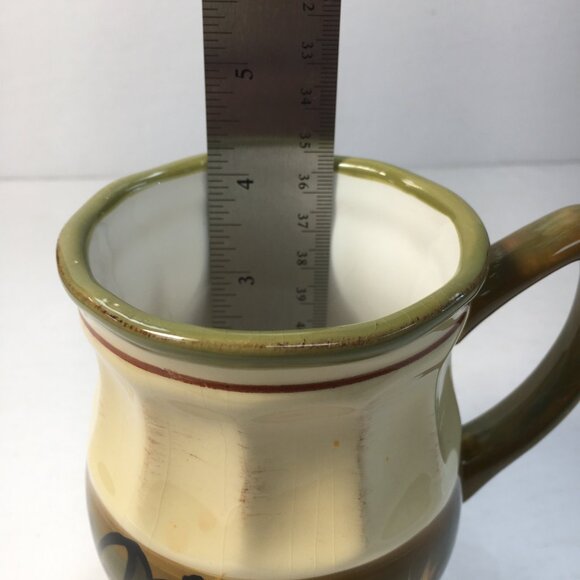 Certified International Scalloped Sunflower Footed Mug Set 4 Margaret Le Van - Picture 8 of 8